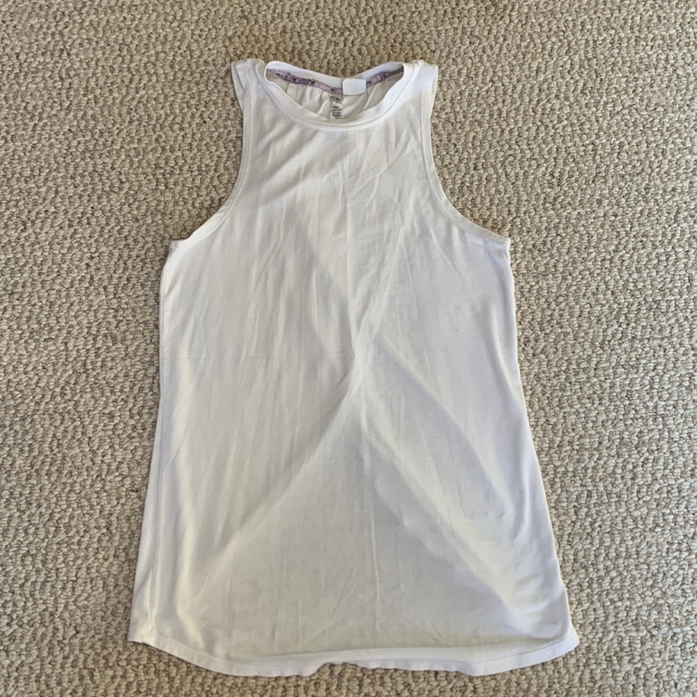Diadora white workout tank